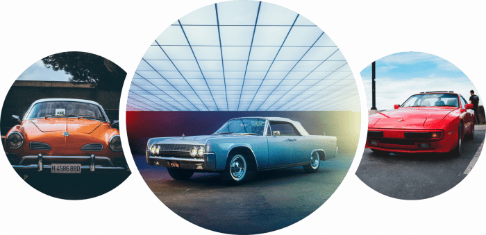 Drei Oldtimer zum Kauf