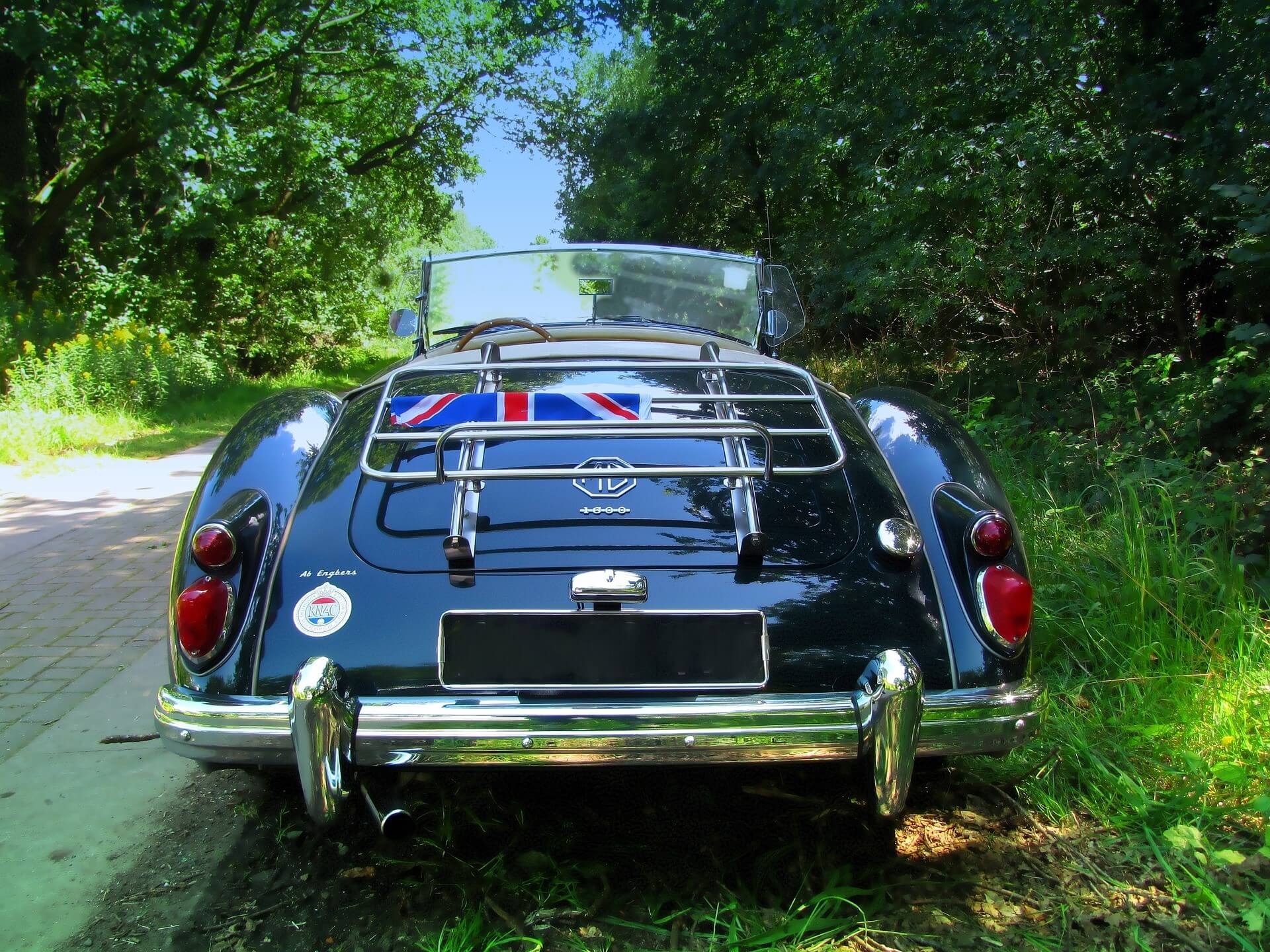 Heck eines MG Oldtimers