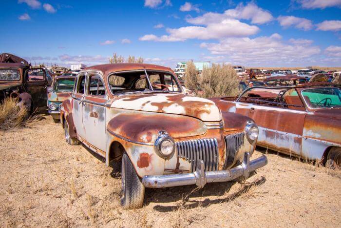 verrosteter Oldtimer