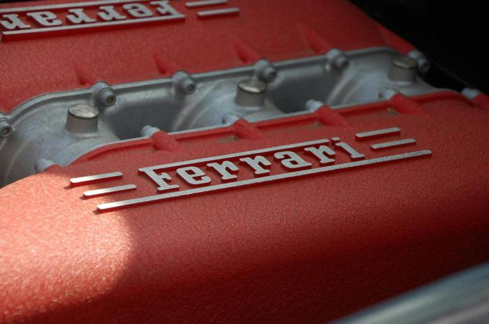 Motor eines alten Ferraris