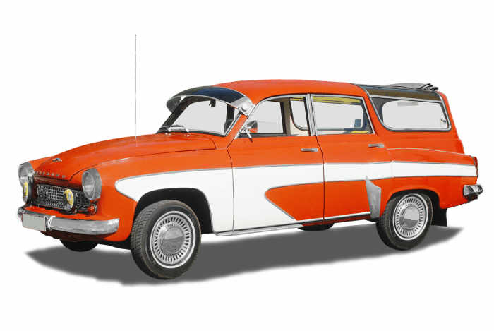 Wartburg Camping Kombi in rot-weiß
