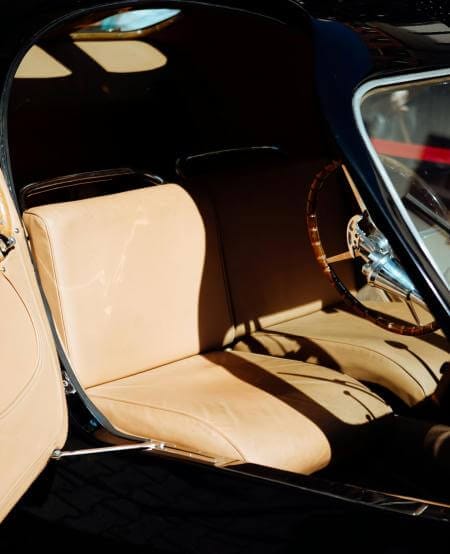 Innenraum eines Bugatti Type 57 SC Atlantic Oldtimers