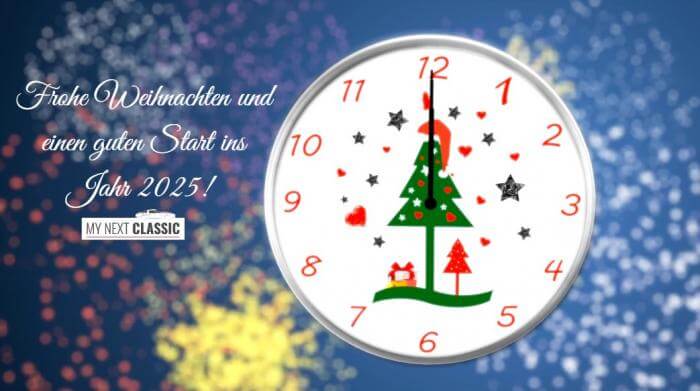 Weihnachtsgrüße von My Next Classic - Online-Auktionsplattform für Oldtimer, Youngtimer und Liebhaberfahrzeuge