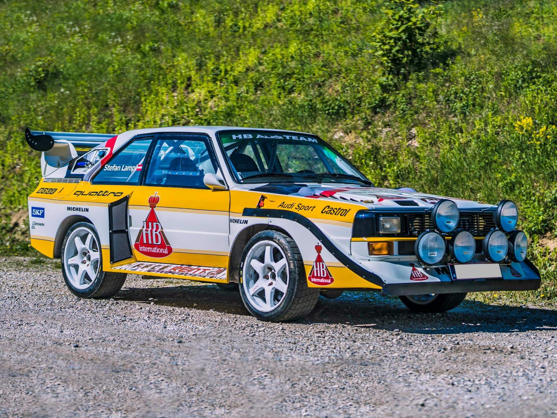 Audi quattro Rallye-Fahrzeug