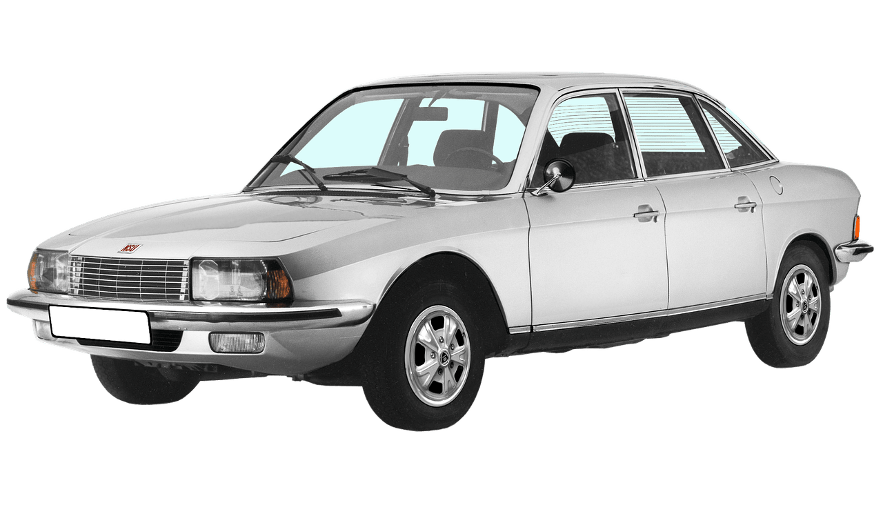 silberner NSU Ro 80 Oldtimer