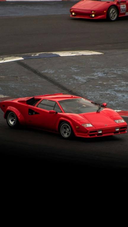 roter Lamborghini Countach Oldtimer