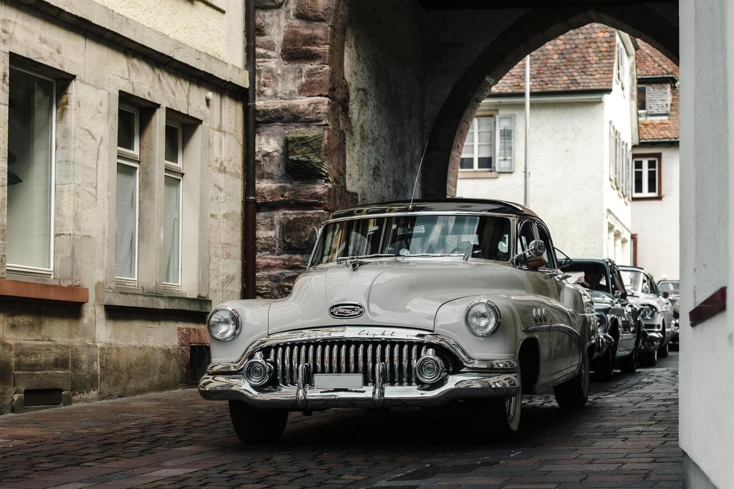 weißer Buick Oldtimer